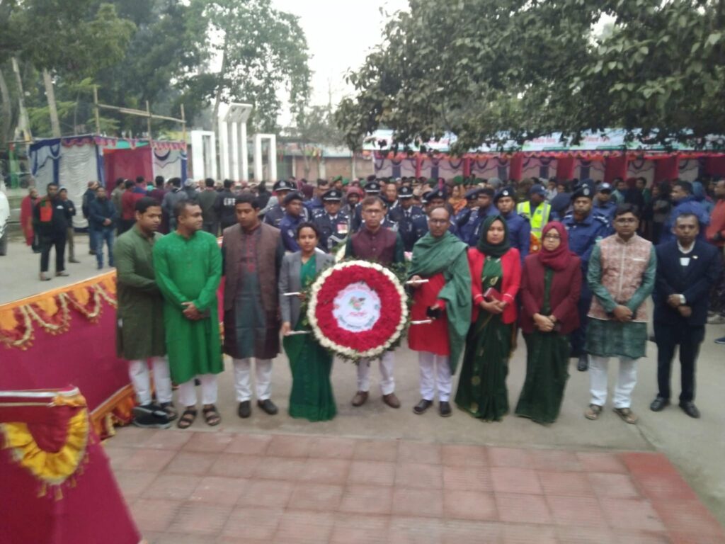 নানা আয়োজনে নড়াইলে যথাযোগ্য মর্যাদায় আজ মহান বিজয় দিবস পালিত